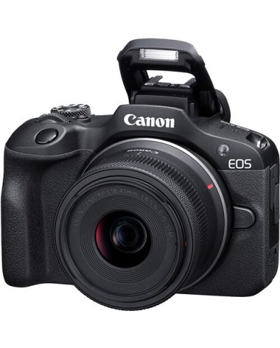 Фотоапарат Canon - EOS R100, RF-S 18-45mm, f/4.5-6.3 IS STM, Black + Обектив Canon - RF 85mm f/2 Macro IS STM - 10